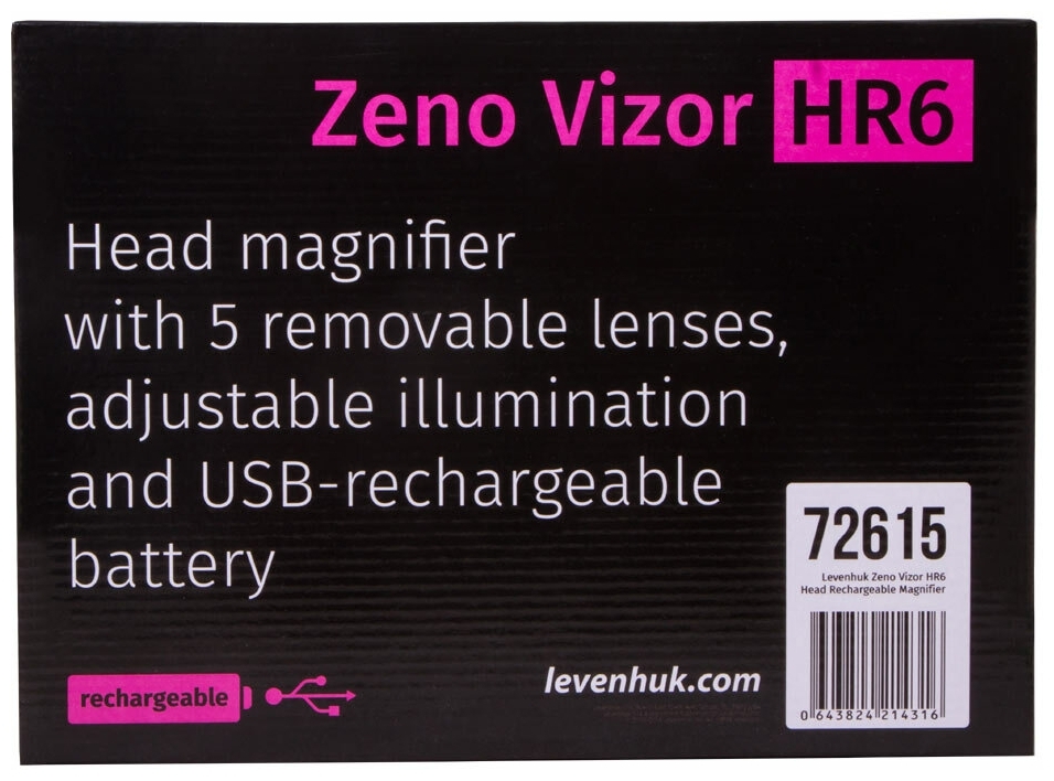 Лупа налобная с аккумулятором LEVENHUK Zeno Vizor HR6 Казахстан