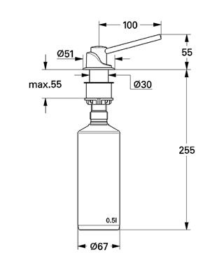 Фото Дозатор жидкого мыла GROHE 28891000 Soap Dispenser