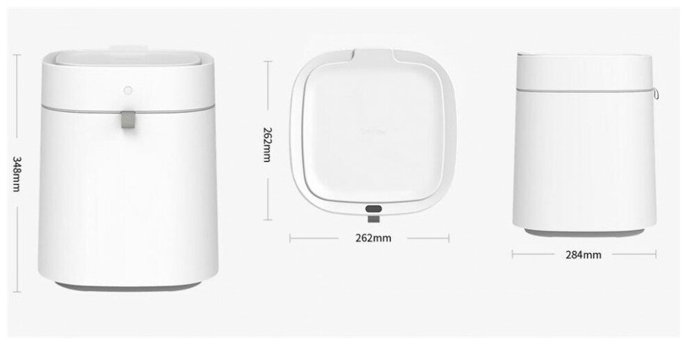 Умное мусорное ведро Xiaomi Townew Smart Trash Can T Air X White Казахстан