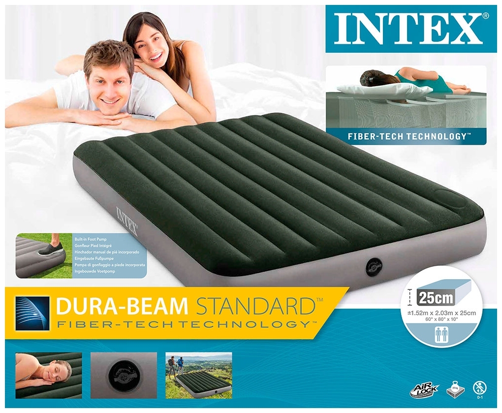 Картинка Матрас надувной INTEX Dura-Beam Downy Airbed 64763