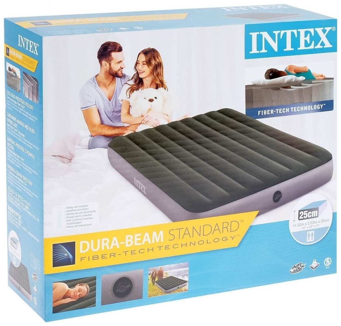 Цена Матрас надувной INTEX Dura-Beam Downy Airbed 64763