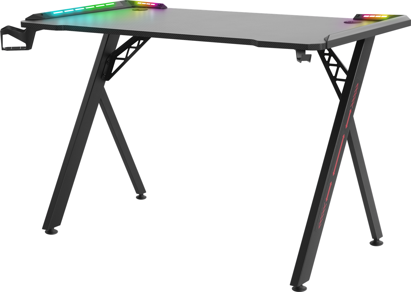 Фото Компьютерный стол DEFENDER Extreme RGB подвес кружки+гарнитуры