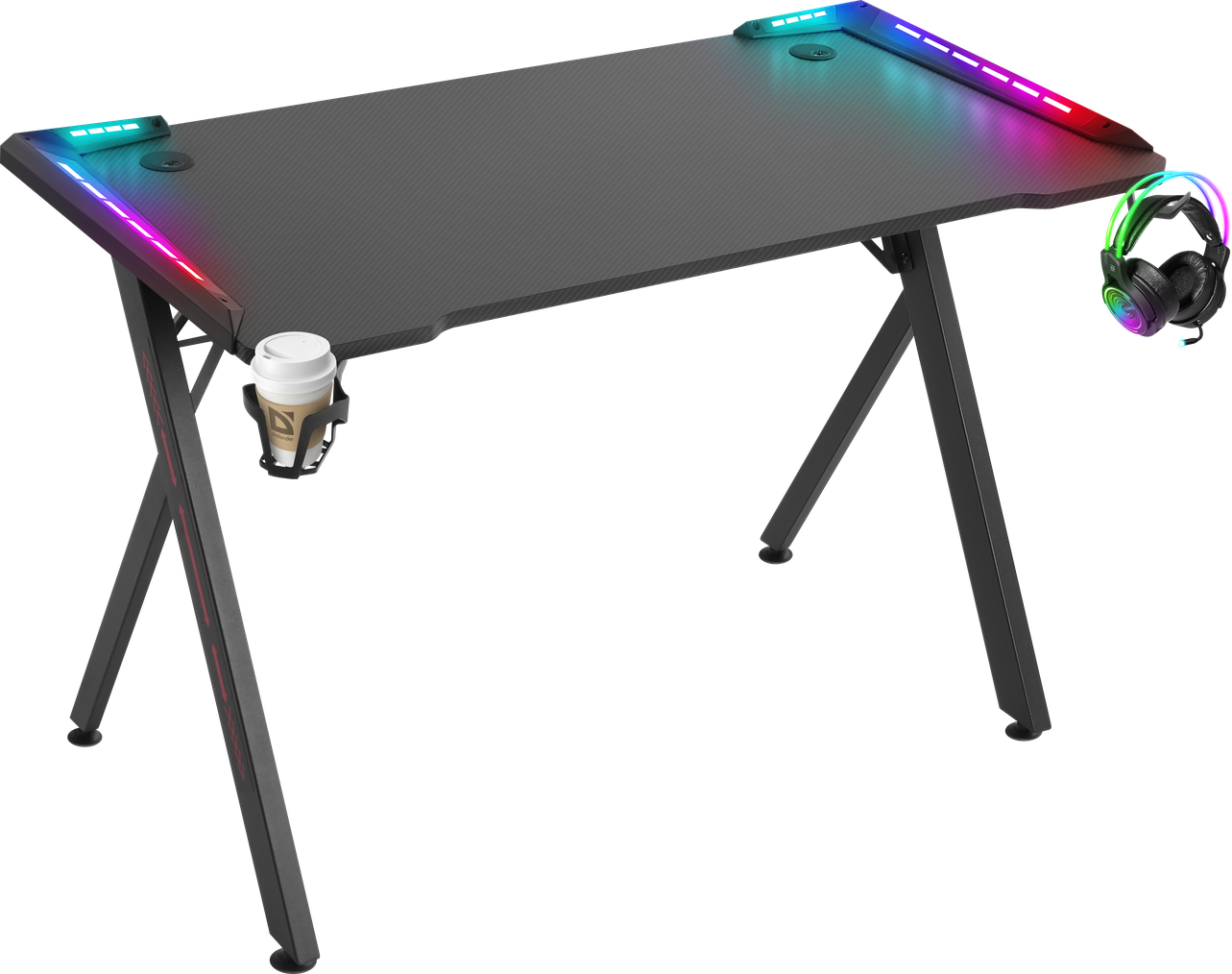 Купить Компьютерный стол DEFENDER Extreme RGB подвес кружки+гарнитуры