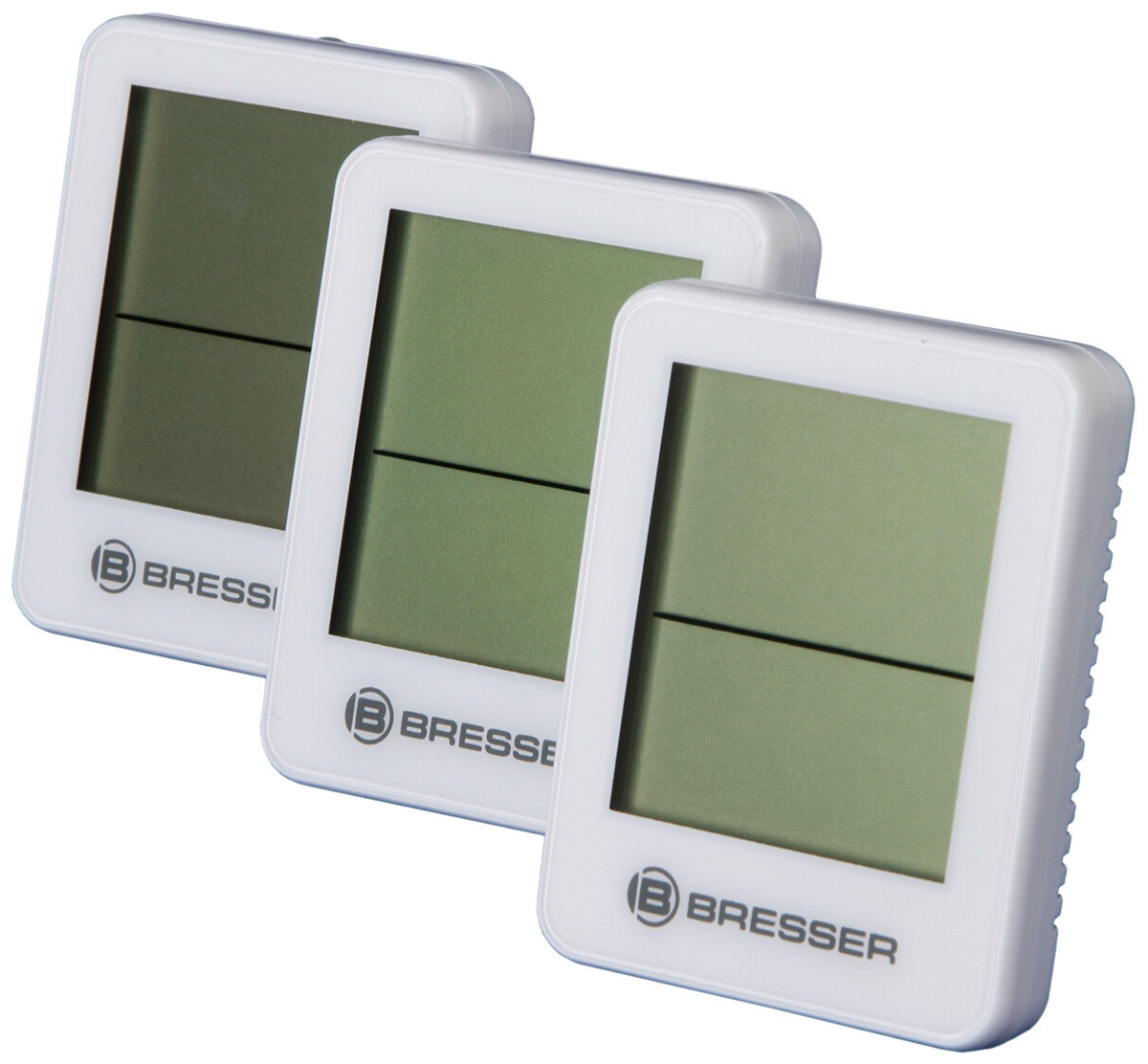 Фото Гигрометр и термометр BRESSER Temeo Hygro, набор 3 шт. White