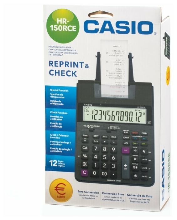 Фотография Калькулятор печатающий CASIO HR-150RCE-WA-EC