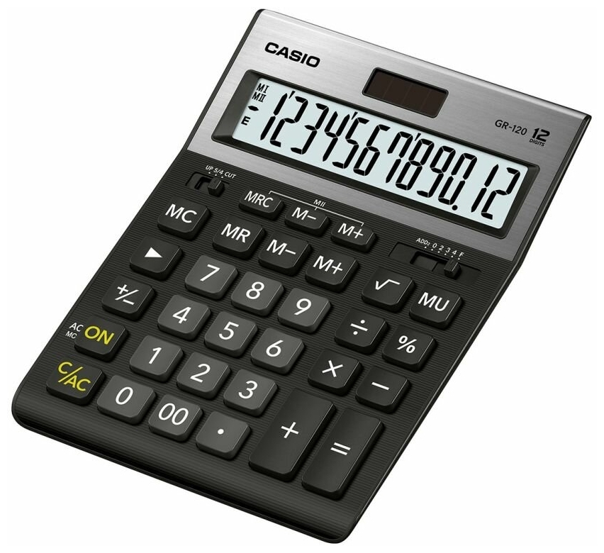 Калькулятор настольный CASIO GR-120-W-EP