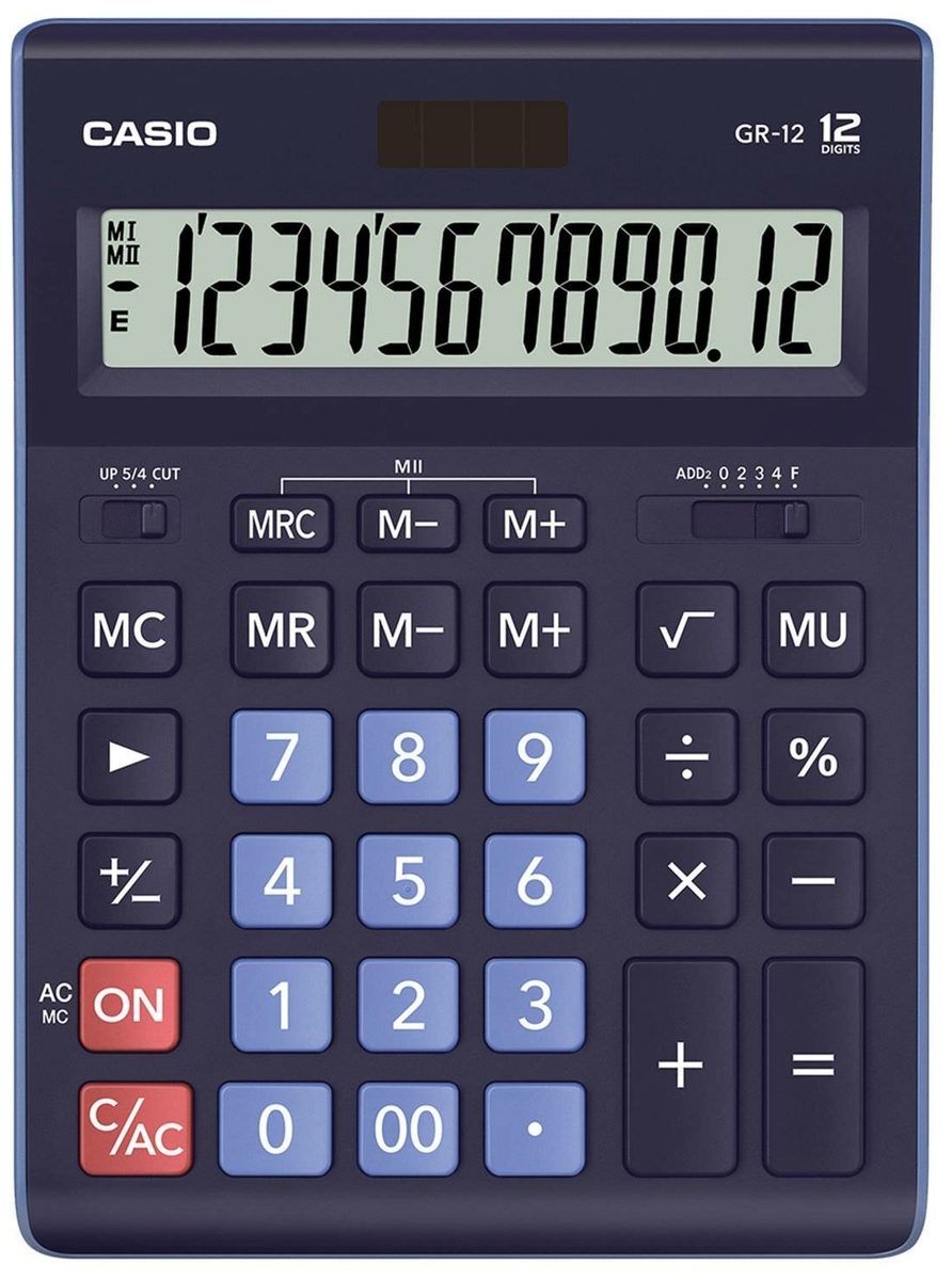 Купить Калькулятор настольный CASIO GR-12-W-EP