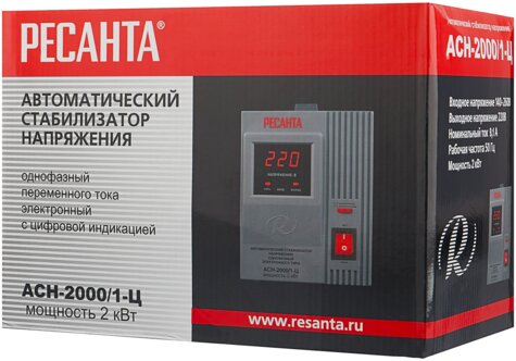 Стабилизатор РЕСАНТА LUX АСН-2000/1-Ц Казахстан