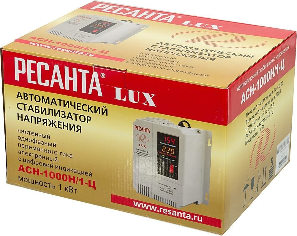 Стабилизатор РЕСАНТА LUX АСН-1000Н/1-Ц Казахстан