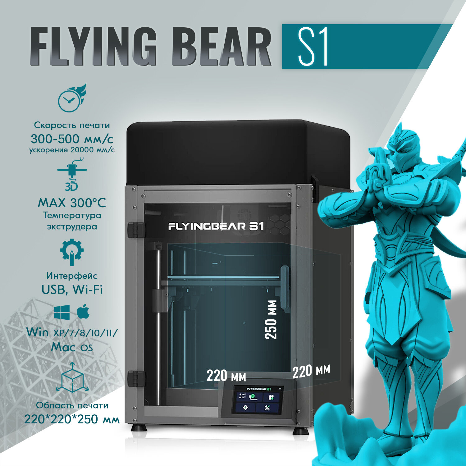 Фотография 3D принтер FLYING BEAR Reborn S1