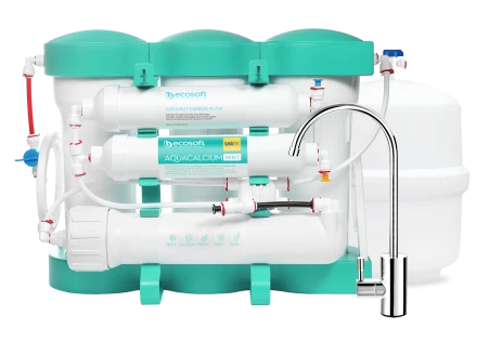 Картинка Фильтр обратного осмоса ECOSOFT P’URE Aquacalcium с минерализацией, с комплектом картриджей Dow Film (MO675MACPUREECO)