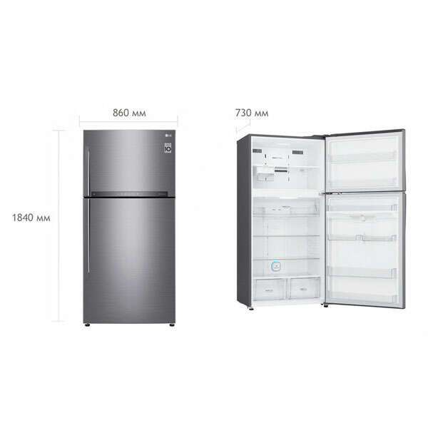 картинка Холодильник LG GR-H802HMHZ от магазина 1.kz