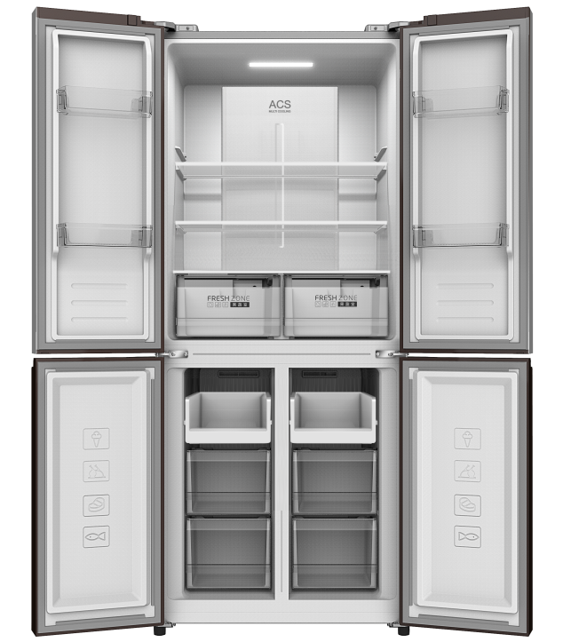 картинка Холодильник SKYWORTH SRM-420CBG White Glass  от магазина 1.kz