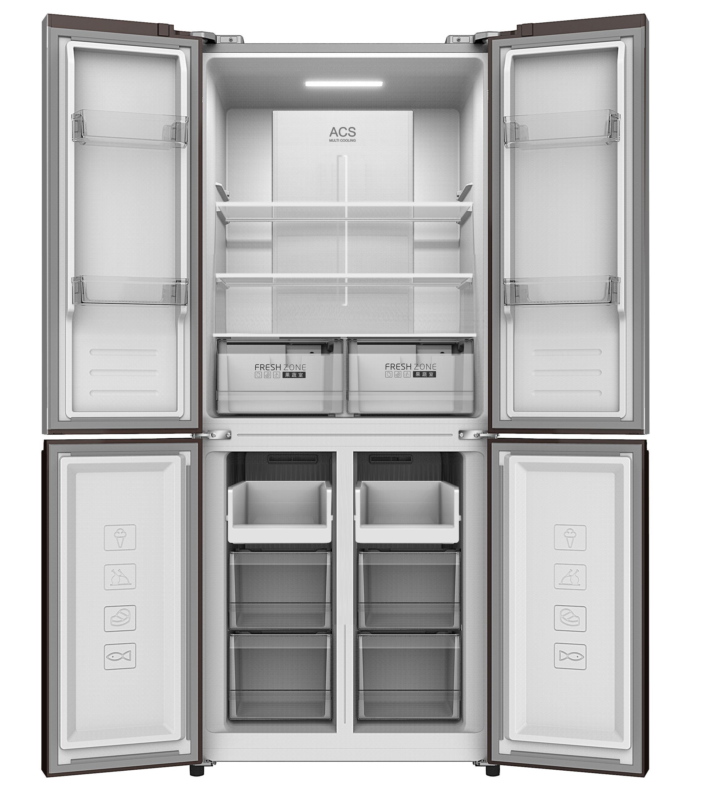 картинка Холодильник SKYWORTH SRM-420CBG black   от магазина 1.kz