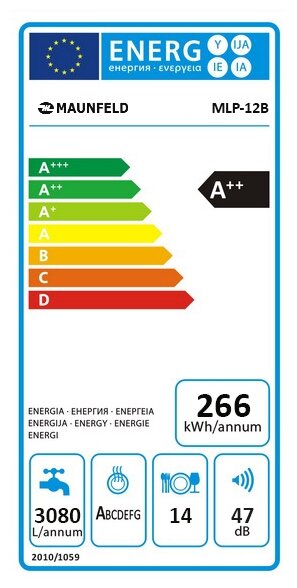 Встраиваемая посудомоечная машина MAUNFELD MLP 12B Казахстан