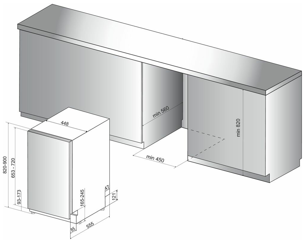 Фото Встраиваемая посудомоечная машина HOTPOINT-ARISTON HSIC 3T127