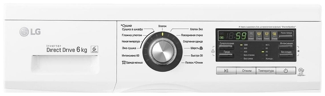 Картинка Стиральная машина LG F1296CDS3