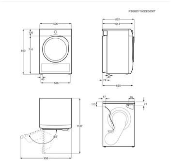 Сушильная машина ELECTROLUX EW8HR259ST Казахстан