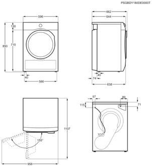 Сушильная машина ELECTROLUX EW8HR359S Казахстан