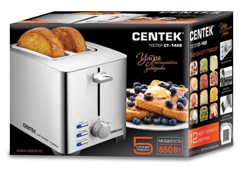 Купить Тостер CENTEK СТ-1428 Steel