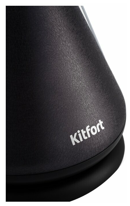 Картинка Чайник Kitfort КТ-697-1 черная кожа