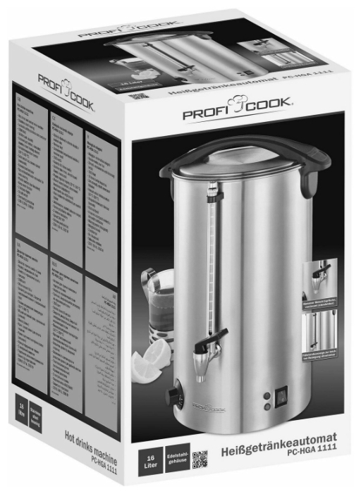 Фотография Термопот PROFI COOK PC-HGA 1111 inox