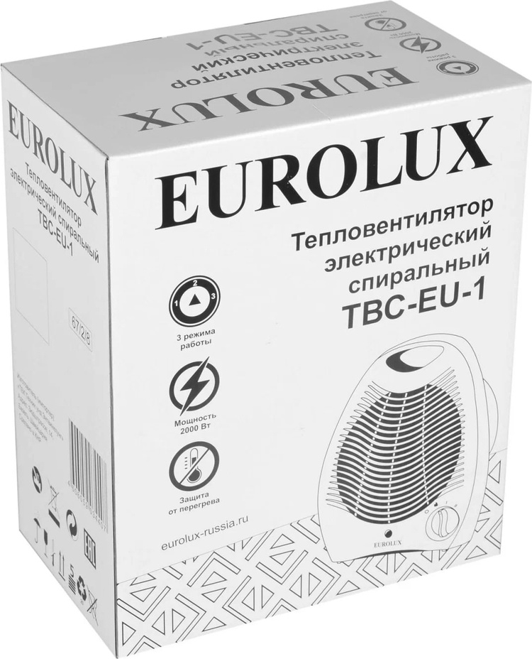 Цена Тепловентилятор EUROLUX ТВС-EU-1 (67/2/8)