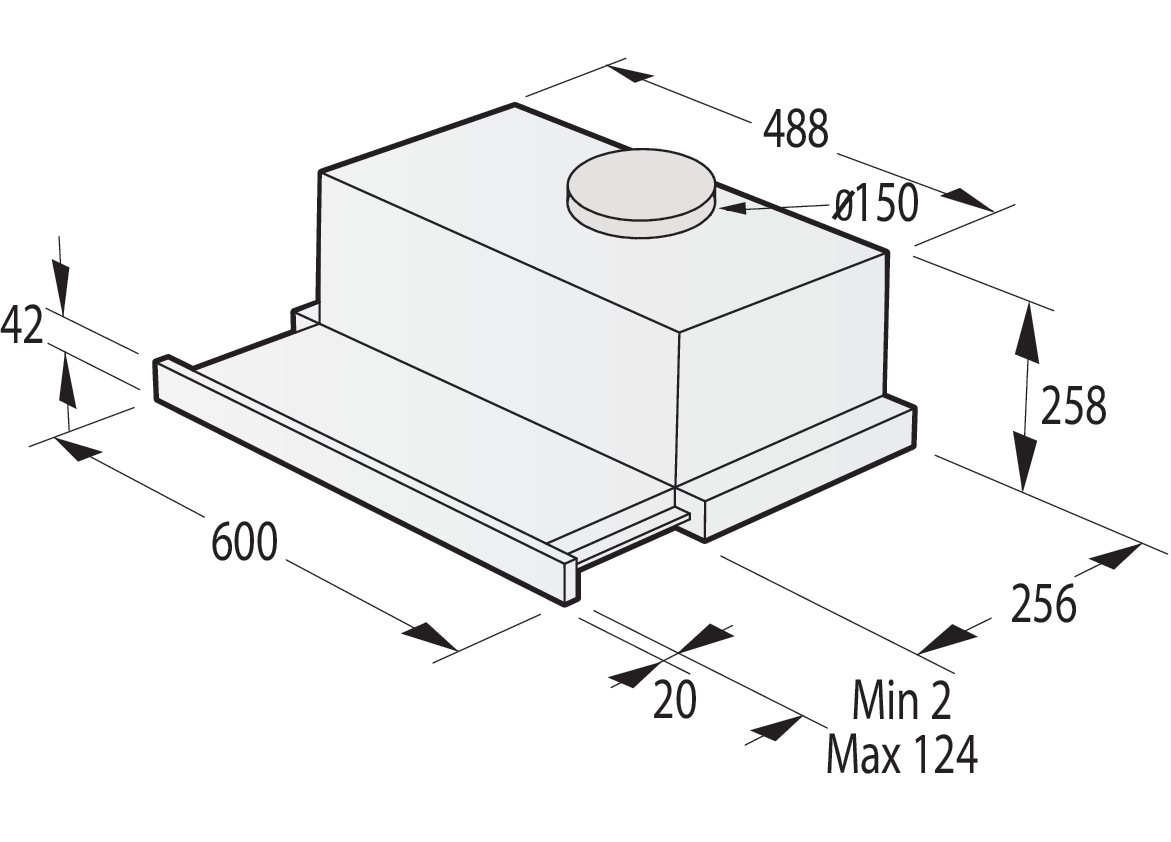 Картинка Вытяжка GORENJE TH606E6B