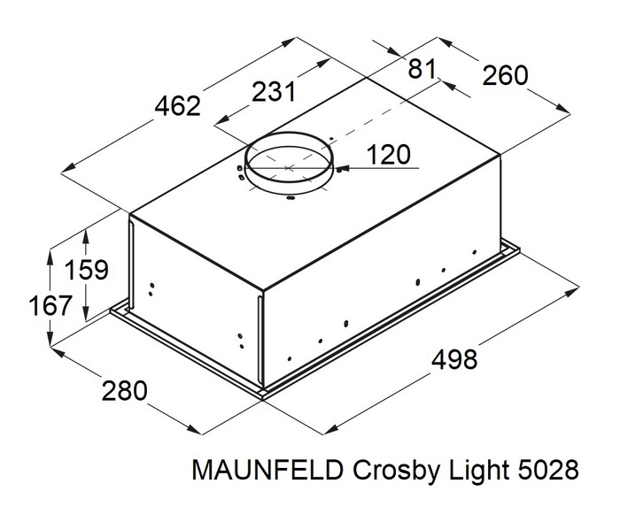 Купить Вытяжка MAUNFELD Crosby Light 5028 Inox