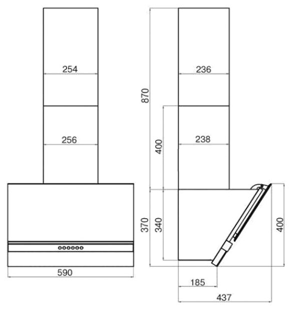 Картинка Вытяжка FABER Beryl WH A60