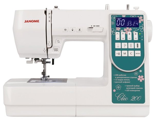 Фото Швейная машина JANOME Clio 200