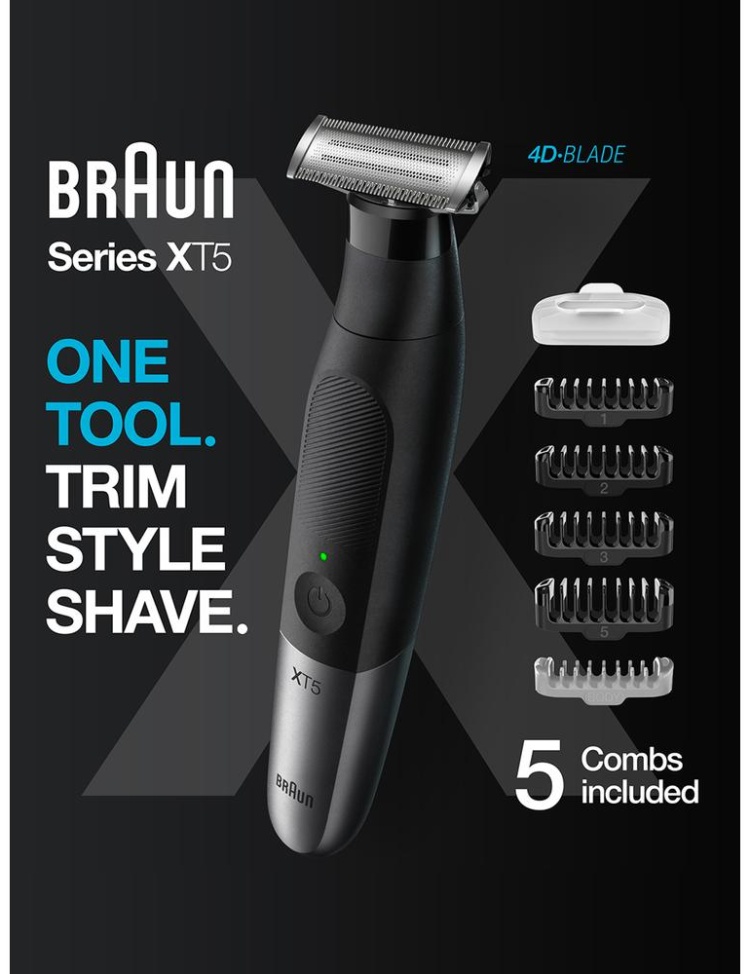 Триммер BRAUN XT5100 BLK/METSILV Казахстан