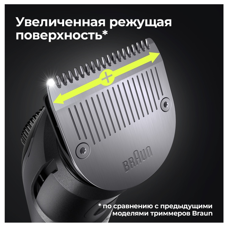 Машинка для стрижки BRAUN BT7320 BLK/MTSILV Казахстан