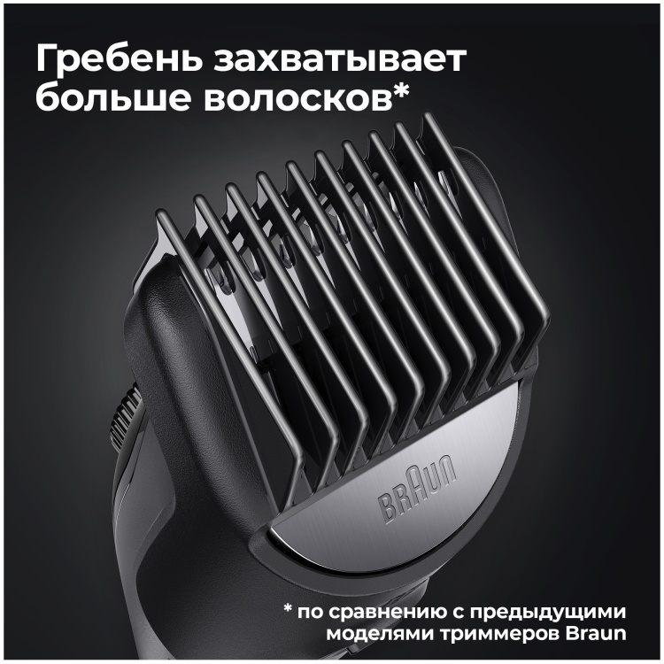 Машинка для стрижки BRAUN Beard BT5342 BLK/GREY Казахстан