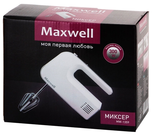 Фотография Миксер MAXWELL MW-1359 белый