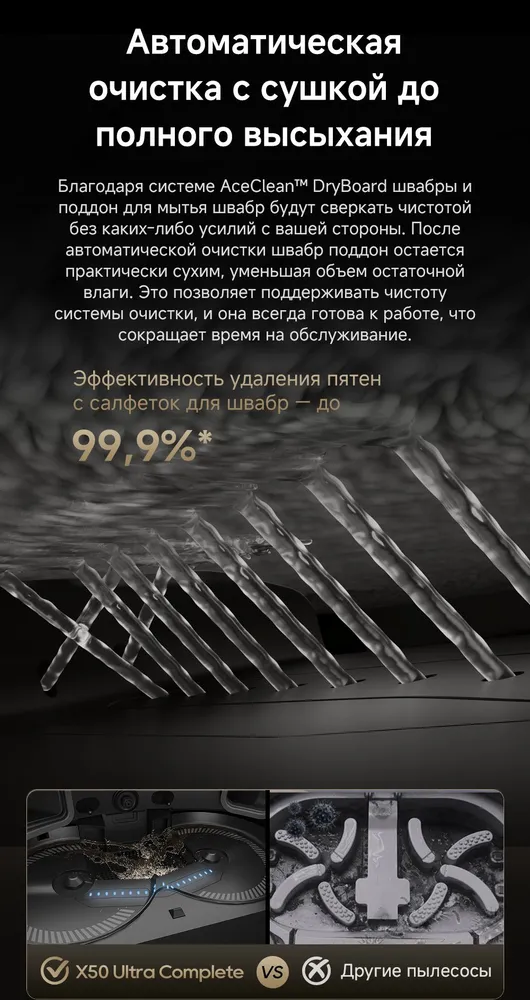 Пылесос DREAME X50 Ultra Complete White (RLX85CE-4) Казахстан