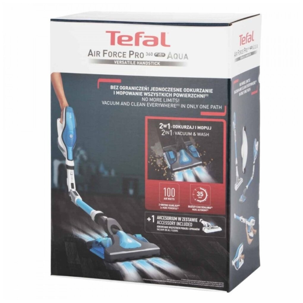 Пылесос TEFAL AIR FORCE FLEX AQUA TY9490WO Казахстан