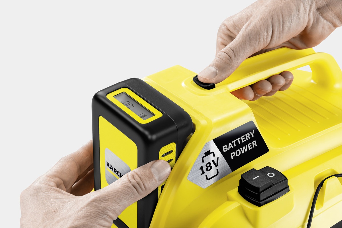 Фотография Пылесос KARCHER WD 1 Compact Battery Set (1.198-301.0)