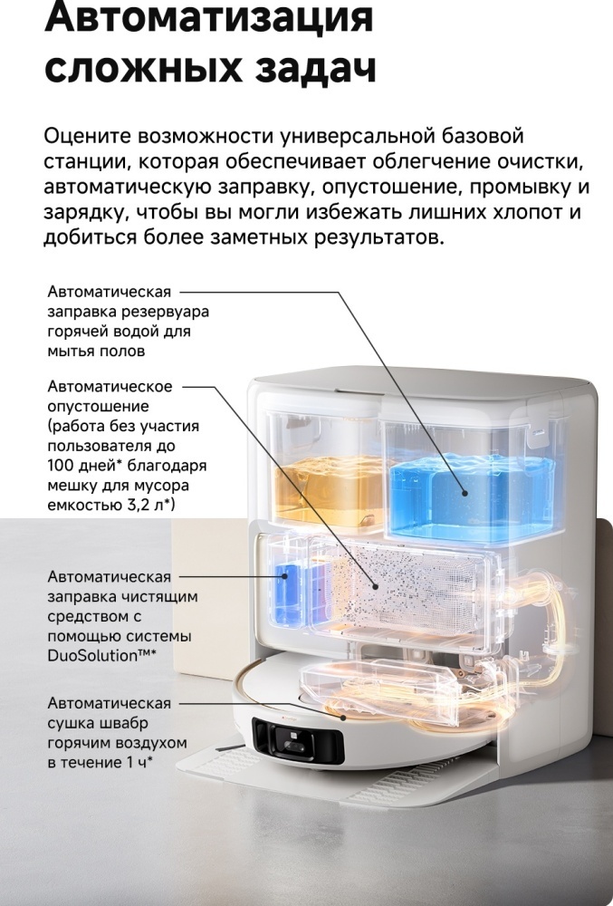 Пылесос Dreame Trouver V50 Ultra Complete (RLV72LE-1)+подарок Yandex Midi (YNDX-00054) Казахстан
