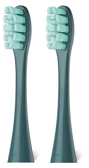 Фото Набор насадок XIAOMI для зубной щетки Oclean PW09 green (2шт/упаковка)