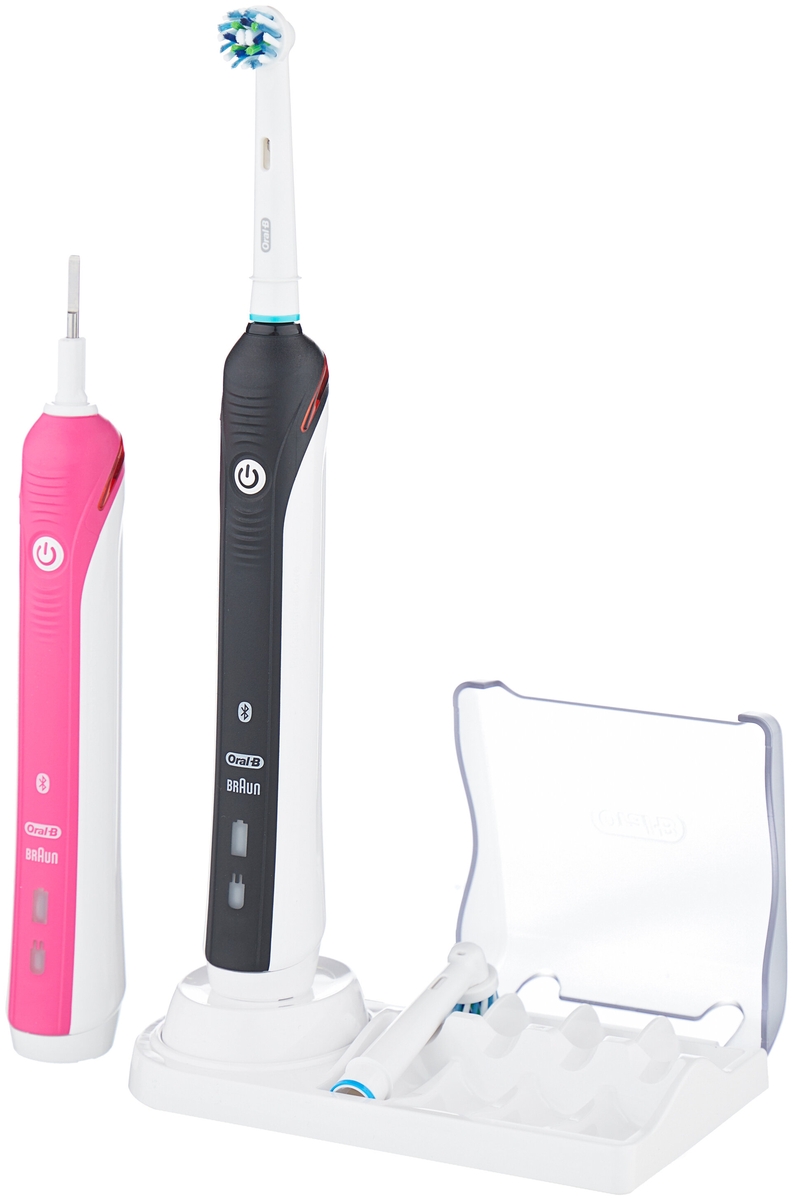 картинка Зубная щетка (набор) BRAUN Oral-B Smart 4 4900 D601.525.3H Black+Pink (3767) от магазина 1.kz