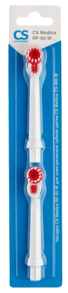Картинка Насадки CS Medica RP-65-W для зубной щетки CS Medica CS-465-W (2шт.)
