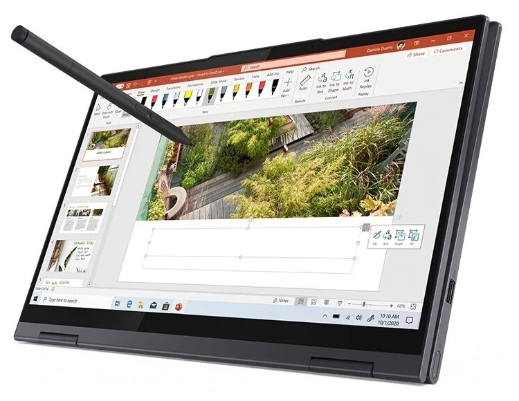 Фотография Ноутбук LENOVO Yoga Slim7 14,0'FHD/Core i5-1135G7/8Gb/512Gb SSD/Win10 (82A300CVRK)