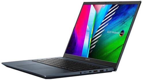 Картинка Ноутбук ASUS Vivobook Pro 15 OLED M3500QA-KJ087T Blue (90NB0US2-M01270)