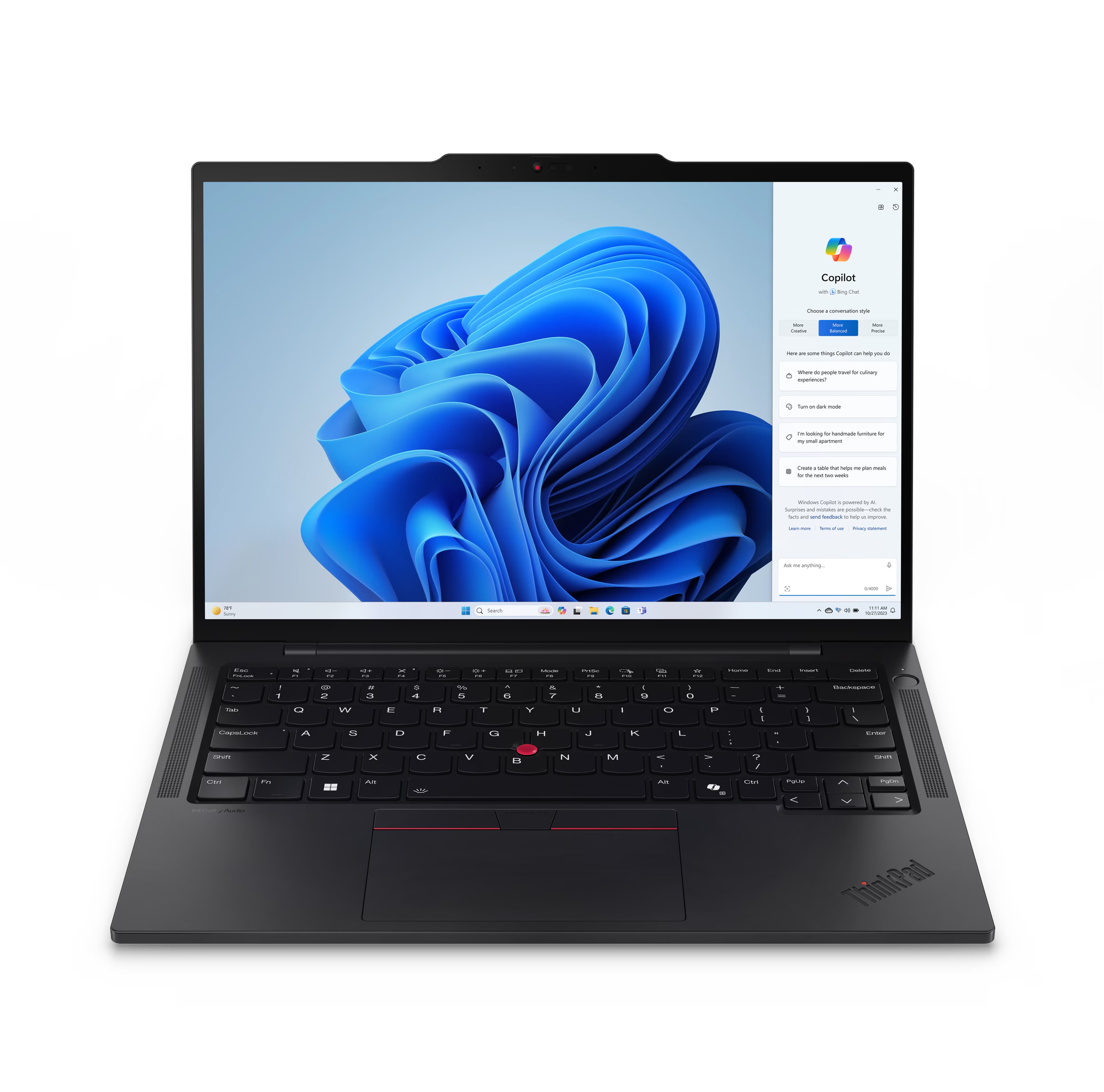 Фото Ноутбук LENOVO ThinkPad T14s G5 14'Oled 2.8K/Core ultra7-155u/32Gb/1TB/Int/Win Pro (21LS004TRT)