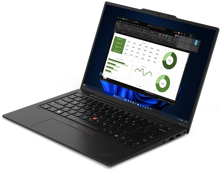 Картинка Ноутбук LENOVO X1 Carbon G12 14'wuxga/Core ult7-155u/32gb/512gb/Win pro (21KC0054RT)