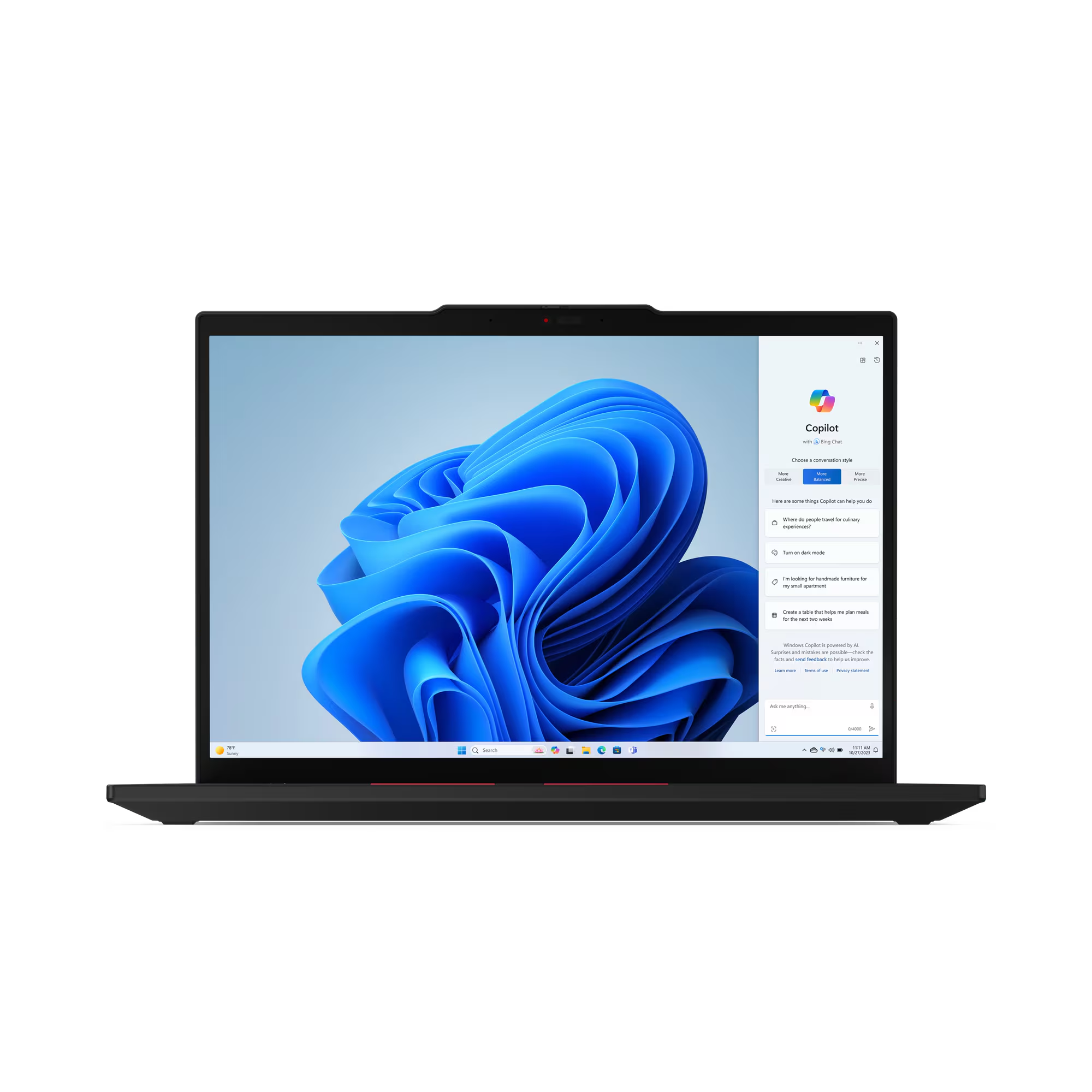 Картинка Ноутбук LENOVO ThinkPad T14 G5 14'wuxga/Core ult7-155u/32Gb/1Tb/Int/Dos (21ML00C4RT)