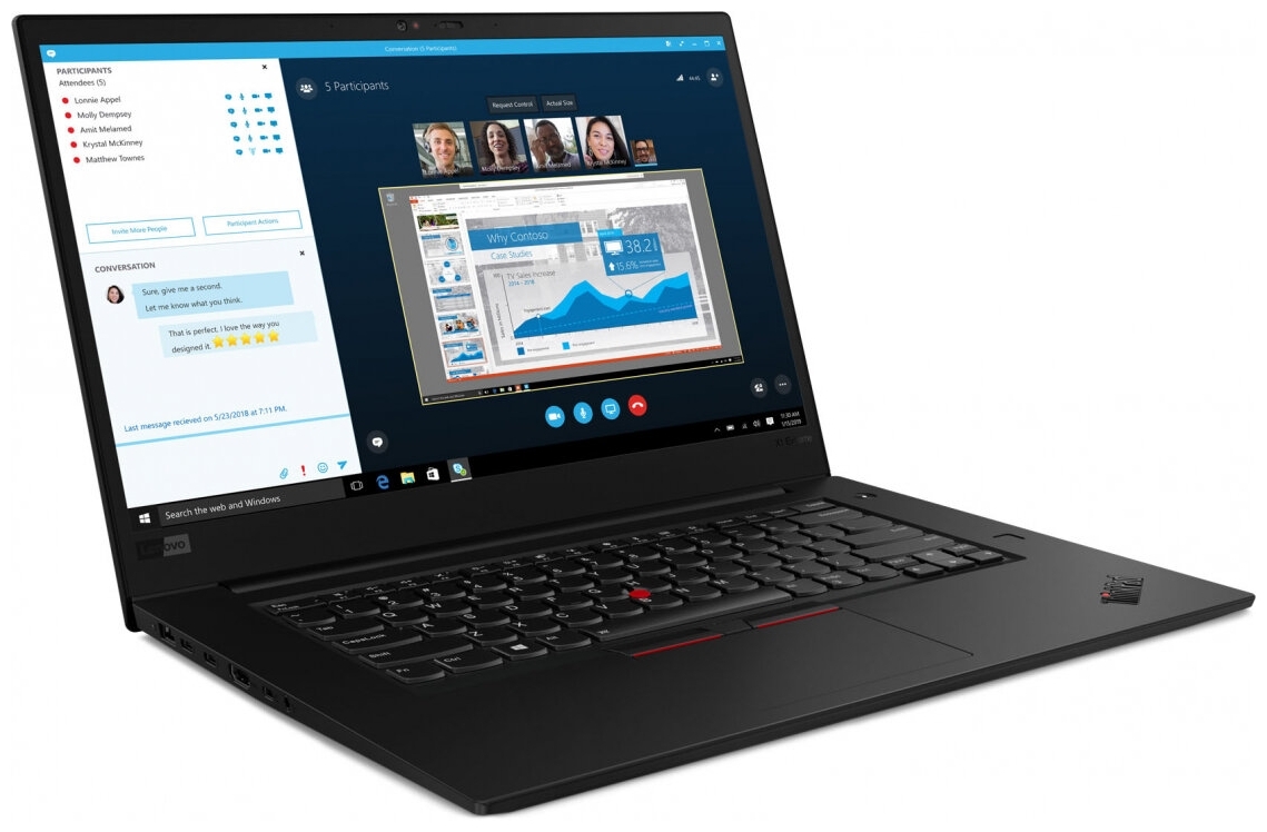 Фото Ноутбук LENOVO ThinkPad X1 Extreme 15,6'UHD/i7-10750H/32Gb/1TB/GTX1650Ti 4Gb/LTE/Win10 (20TK000RRT)