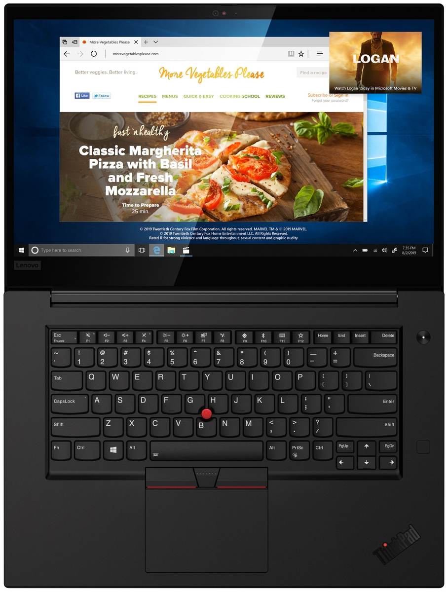 Картинка Ноутбук LENOVO ThinkPad X1 Extreme 15,6'UHD/i7-10750H/32Gb/1TB/GTX1650Ti 4Gb/LTE/Win10 (20TK000RRT)