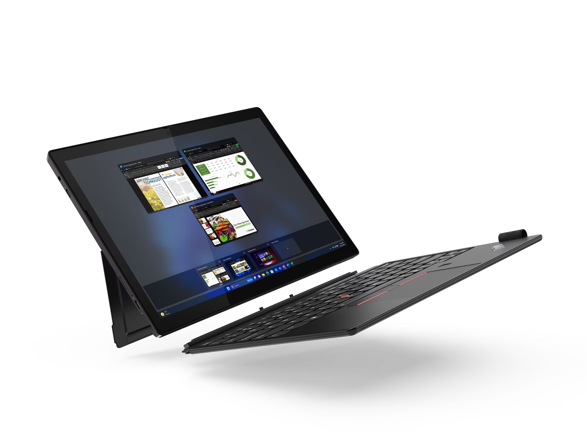 Ноутбук LENOVO ThinkPad X12 Detachable 12,3'FHD+/Core Ultra7-164u/32Gb/1Tb/Win Pro (21LK002XRT)